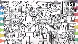 STEAL a BRAINROT [Roblox] New Coloring Pages / Italian Brainrot Animals / Relaxing Music