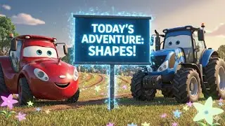 BazyLLand Learning Adventures 🚜🌈 | Music, Shapes & Fun Farm Learning | Kids Cartoon Series