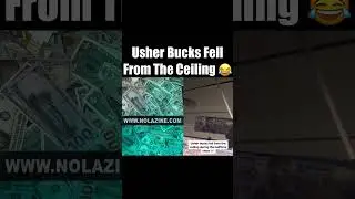 Usher Bucks Fell From The Ceiling 😂 #usher #usherbucks #superbowl
