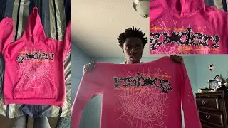 Sp5der PINK V2 HOODIE PINK- YOUNG THUG POPULAR HOODIE UNBOXING💪🏾🔥