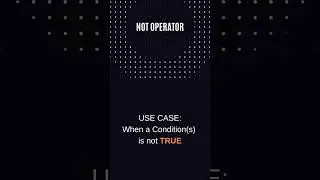 SQL Tutorial: Lesson 9 - NOT Operator          #shorts