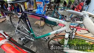 จักรยานมือสอง วินเทจ ตลาดนัดจักรยาน Panasonic เฟรมตัวแข่ง Campagnolo Colnago 105 speed