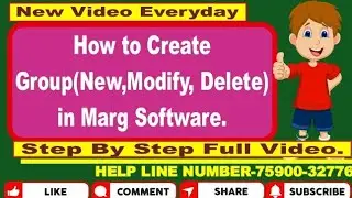 HOW TO CREATE GROUP IN MARG SOFTWARE | MARG SOFTWARE ME GROUP KAYSE BANAYE.