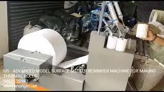 M5 - Advance model surface slitter rewinding machine for making POS Rolls