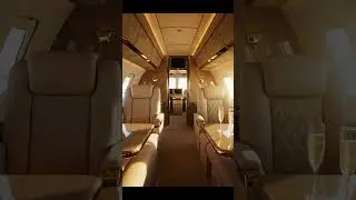 Luxury Private Jet Interior | Sky Palace Experience 🛩️💎☁️ #LuxuryLifestyle