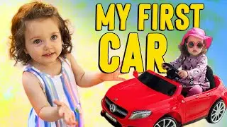 MY FIRST LUXURY CAR! Cute Toddler Rides her New Mercedes-Benz 🚗