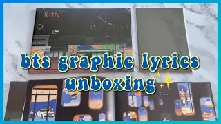 bts run graphic lyrics book unboxing + preorder gift 📦🎼 | all things kyot 🤍
