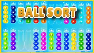color ball sort wooden puzzle (level 1878-1885) #relaxing #gaming