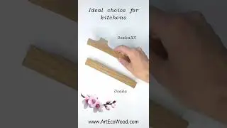 Handle for Japanese-style furniture made of solid wood OSAKA XS