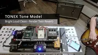 TONEX One - TONE Model Test 07 - Overdrive / Distortion / Fuzz - Bright Loud Clean -Fender Twin Rev.