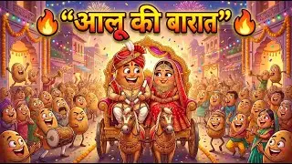 Aalu Ki Barat | Kids Hindi | Hindi Cartoon Video |आलू की बारात | #hindirhymes