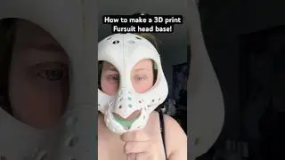 Как сделать основу для головы фурсьюта на 3D-принтере! #косплей #урок #фурри #инструкция #маска #...