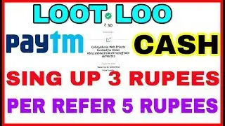 PAYTM CASH SING UP 3 RUPEES PER REFER 5 RUPEES INSTANT
