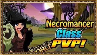 =AQW= Necromancer Class Pvp & Solo! INSANE Buff ~ AdventureQuest Worlds