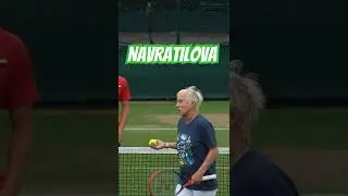 Martina Navratilova on the practice courts #tennisplayer #tennis