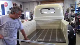 1950 Ford F47 F1 Truck Restoration Update, Oak Bed Floor Wood Now Installed, lastchanceautorestore c