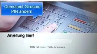 Comdirect Girocard PIN &auml;ndern