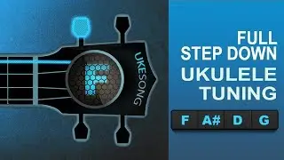 Online Ukulele Tuner | Full Step Down  UKULELE TUNING