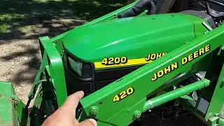 Laying down gravel on the side of the shop with our new 1999 John Deere 4200 tractor | Video #26