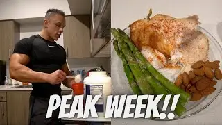 PEAK WEEK: Full Day of Eating!! | NPC Men's Physique Prep 2021 | Kevin Physique