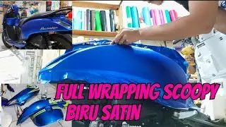 Scoopy устанавливает атласный синий цвет 👍💯