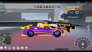 Roblox - Vehicle Simulator - Epic In-Game Drone shots, races and loud Pagani Zonda R start up!!!