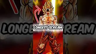 LONGEST GOKU SCREAM! #shorts #goku #dragonball #shortsviral viral #voiceacting #anime #facts