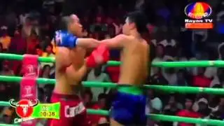 khmer boxing,Vong noy VS Thai,bayon tv boxing new 27 March 2016.