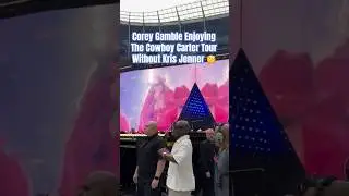 Corey Gamble Enjoying The Cowboy Carter Tour Without Kris Jenner 🧐 #coreygamble #tamtonight #kuwtk