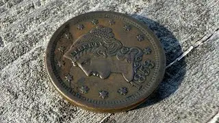 Spotlight: Lamination Error 1853 Large Cent! #coincollecting #numismatics #errorcoins