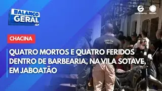 Quatro mortos e quatro feridos dentro de barbearia, na Vila Sotave, em Jaboatão