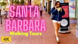 [4K] Exploring the Beautiful City Santa Barbara (Short Version)