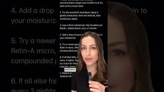 Top tips for surviving a prescription retinoid cream for 30 days | Brittany Buhalog, MD