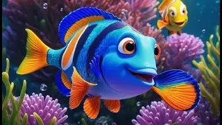 Cinco Pequenos Peixes Mandarim Nadando em Aventuras | Canções Infantis e Rimas para Crianças
