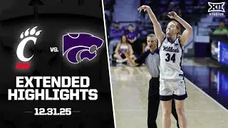 Cincinnati vs. Kansas State Extended Highlights | 2025-26 Big 12 Women's Basketball