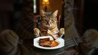 Cats vs Human Food Challenge 😼🍕 | Funny & Cute Reactions #funny #shorts #cute