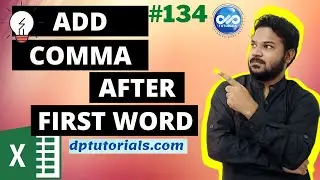 Best Excel Keyboard Shortcut To Add Comma After First Word || Excel Tricks