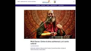 Moti Deren. (Entrevista para Radio Sefarad) Programa Kantikas de Sefarad. Fernando Rivas Mejias