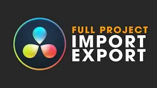 How to Import or Export a Davinci Resolve Project.