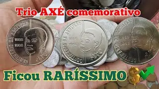 Moedas 100 CRUZADOS 1988 Trio AX&Eacute; est&aacute; valendo muito dinheiro, olha esses valores..