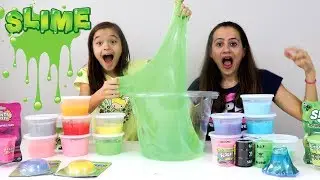 MISTURANDO TODO O MEU SLIME!! Mixing all my slime!!