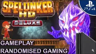 Spelunker HD Deluxe - PlayStation 4 - Adventures gameplay Stages 1 - 4, 3D and Retro Graphics! [UHD]