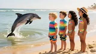 The Splashy Dolphin Dance | Fun Ocean Animal Song for Kids | Nursery Rhymes & Songs for Children