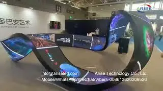Flexible indoor SMD Full Color LED Wall Display Screen cylinder shape, S shape, wave shape Pantalla