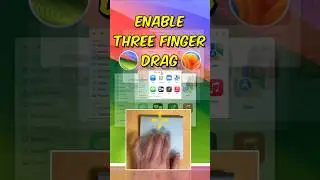 Enable Trackpad Three Finger Drag #shorts