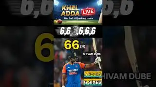 शिवम दुबे 66 (31) 🚀| IND VS NED | #shorts #cricket #t20worldcup2026 #youtubeshorts