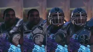 Gears 5 - Cole Train Comparison (Default, Winter, Escape and Thrashball)