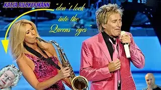 ROD STEWARTS SEXY & Saxy* GIRL Katja Rieckermann interview with Creepy QUEEN ELIZABETH II Story
