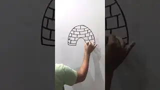 how to draw a igloo 🏠 house ,igloo house drawing #drawingskill #drawing #art #drawingguide