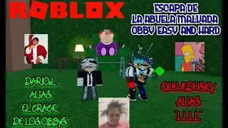 JUGANDO A ESCAPA DE LA ABUELA MALVADA OBBY #roblox #robloxgames #robloxmemes #obbyroblox #obby
